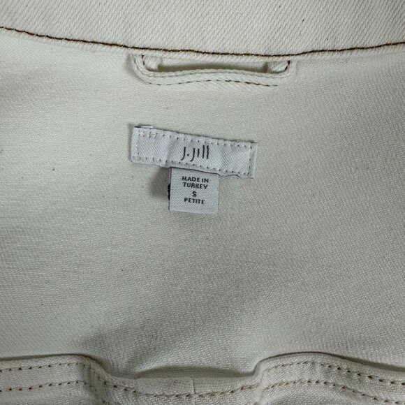 J. Jill Modern Short Jacket Size S Petite Ivory - Picture 8 of 14